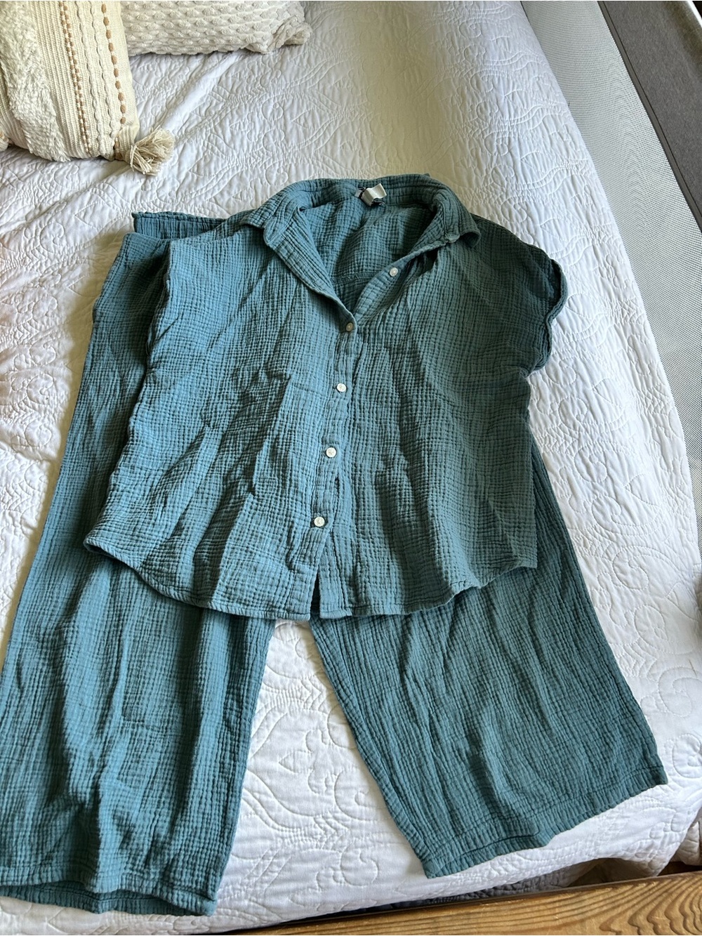 Women's Cotton Gauze Set - Teal